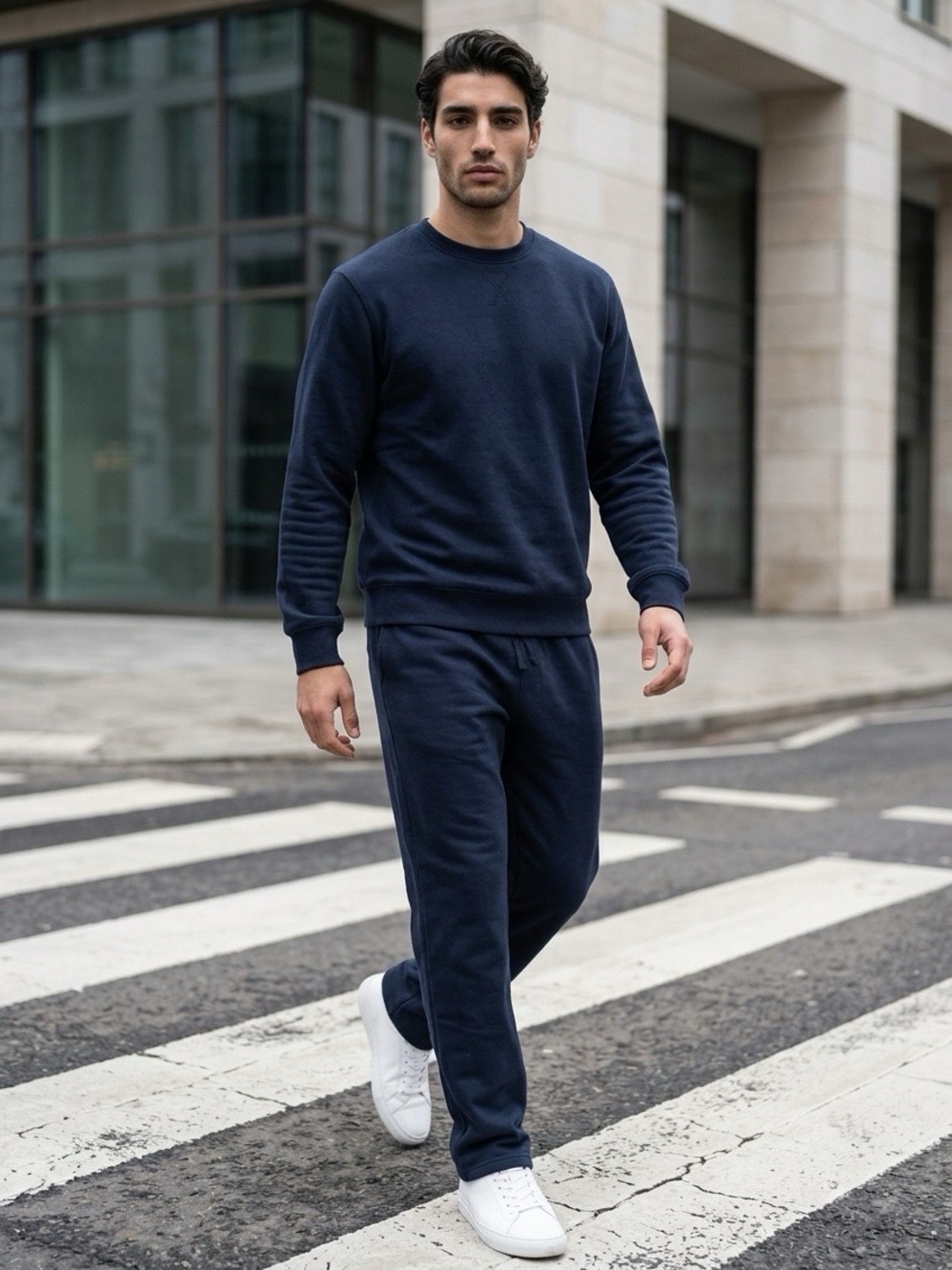 Mens, Blue,  , straight leg, Drawstring Jogger
